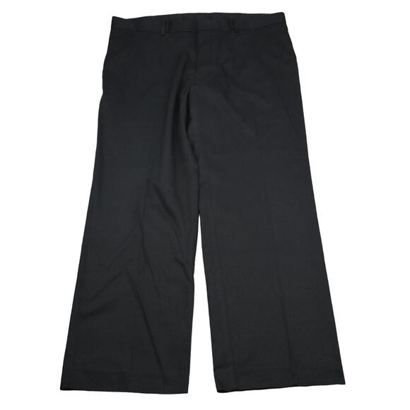 John Henry Pants Mens 40 Black Dress Pants Mid Rise Button Pocket Flat Front Zip - Picture 1 of 16